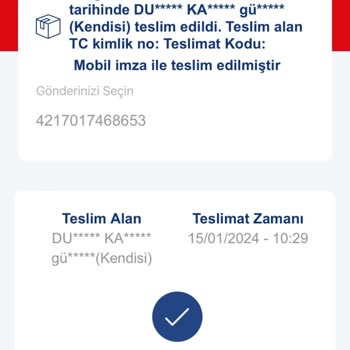Şahmeran Şubesi Tarsus Aras Kargo Çalışanı İşini Yapmıyor
