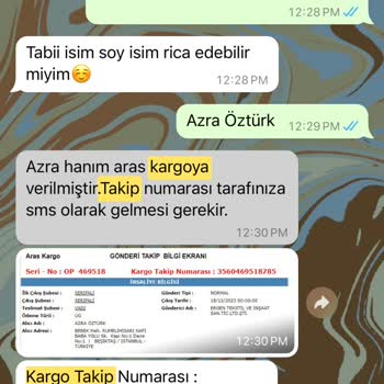 Aras Kargo Kargo Teslimatında Yaşanan Gecikme Ve İletişim Sorunları