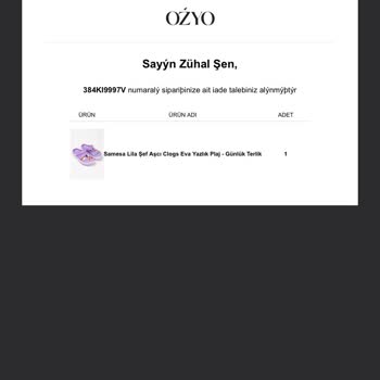 Ozyo.co Ücret İadesi Yatmıyor