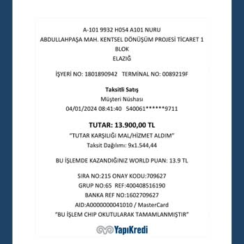 A101 Mükerrer Çekilen Kredi Kartı İadesi Yapılmadı