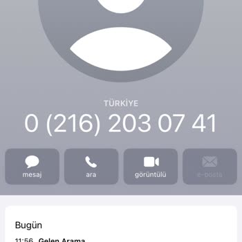 0216 203 07 41 Arayıp Rahatsız Ediyor
