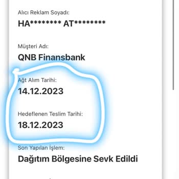 QNB Finansbank 30 Günde Gelemeyen Kredi Kartı