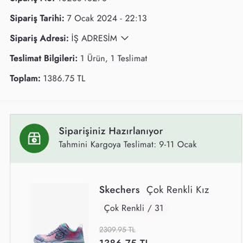 Boyner İnternet Üzerinden Verilen Siparişin Teslim Edilmemesi