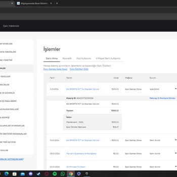 Epic Games İadenin Parası Gelmedi