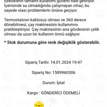 AdımPara Sipariş İptali Ve Adim Paraların İade Edilmemesi