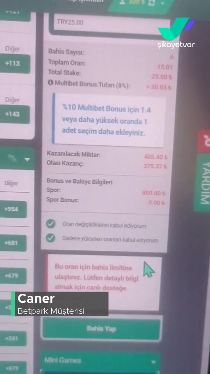Betpark Bahis Yapılmıyor! videonun kapak resmi