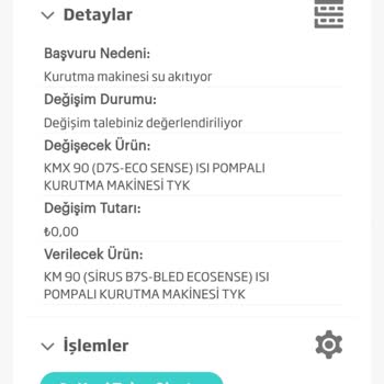 Beko Kmx 90 Kurutma Makinesi Değişim Sorunu