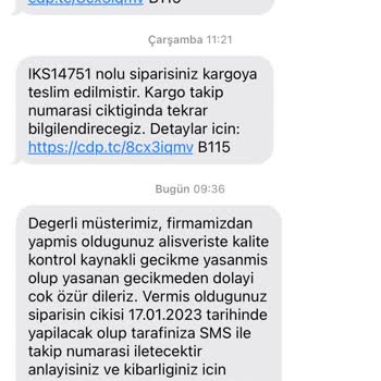 Qafiye Prive Siparişim Günlerdir Kargolanmıyor