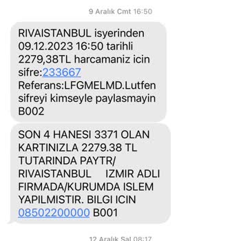 Rivaistanbul Shop Hem Ürün Göndermeyip Hem İade Vermeme