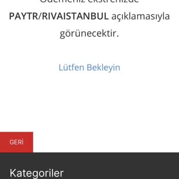 Rivaistanbul Shop Hem Ürün Göndermeyip Hem İade Vermeme
