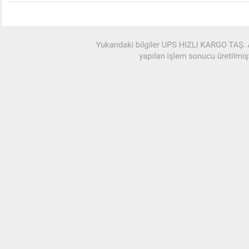 UPS Türkiye Kurye Çağrısını İptal Etmiş