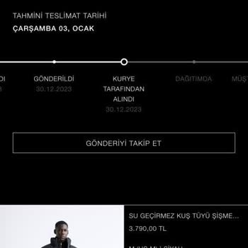 Zara Online İade Yapılmadı