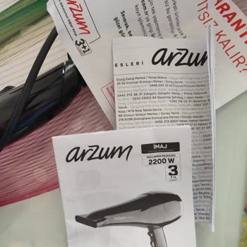 Arzum İmaj Saç Kurutma Makinesi Sorunu