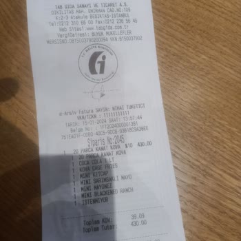 Popeyes Perlavista Beylikdüzü Müşteriye Hakaret Ve İlgisizlik