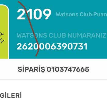 Watsons Paramı İade Etmediler