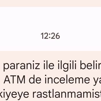 Denizbank ATM'nin Eksik Para Vermesi