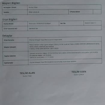 Roborock S6 Max V Anakartının Değiştirilmemesi