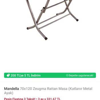 Mandella Luxury Salıncak Aldım, Engellendim Ve Ürün De Gelmedi