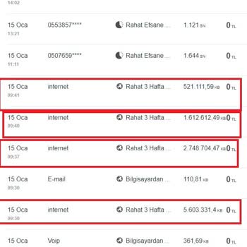 Turkcell'den 10 Dakika İçinde Kullanıldığı İddia Edilen 10 GB İnternet