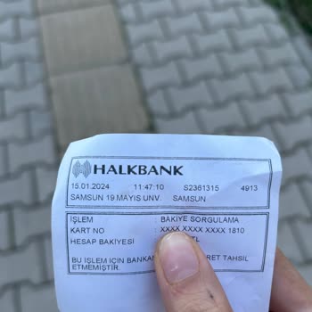 Halkbank ATM Si Parama El Koydu