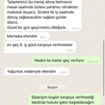 Arya Gross Ödemesi Yapılan Ürünü Göndermiyor