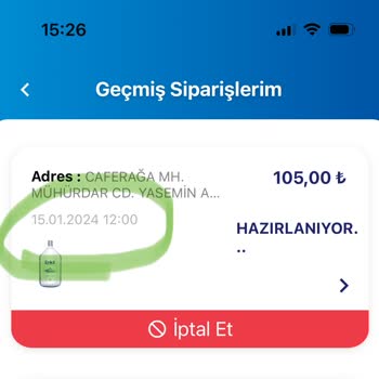 Erikli Su Siparişim Uzun Saatler Boyunca Gelmiyor