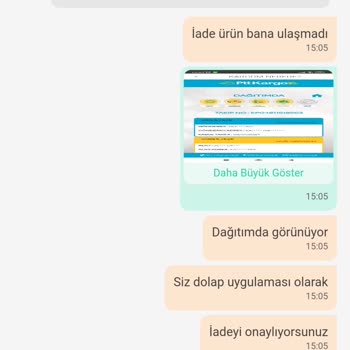 Dolap Uygulaması Tarafıma Ulaşmayan İade Kargosu İçin Onay Verdi!