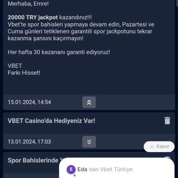Vbettr Paramın İade Edilmesini İstiyorum