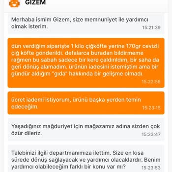 Migros Sanal Marketten Yanlış Ürün Gönderimi Ve İade Sorunu