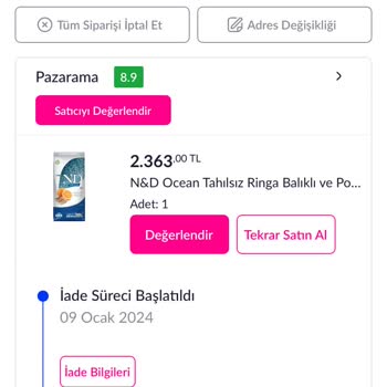 Pazarama Ücret İademi Yapmıyor