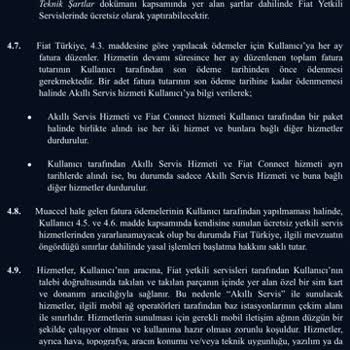 Fiat Akıllı Servis Üyelik Başlatama Problemi