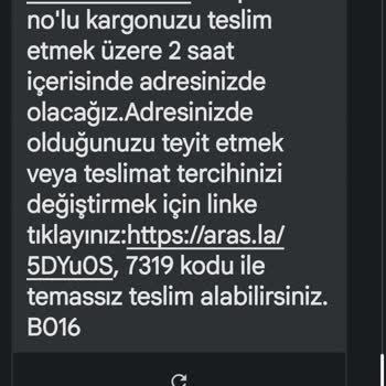 Aras Kargo Dağıtıma Çıkarıldı Halde Kargo Teslim Edilmedi