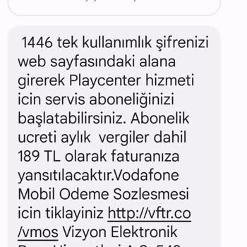 Vodafone Pay Hiçbir Onayım Dışında Abonelik Başlatması