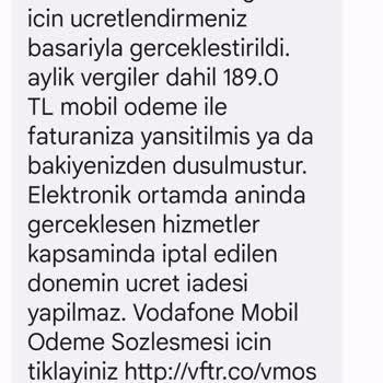 Vodafone Pay Hiçbir Onayım Dışında Abonelik Başlatması