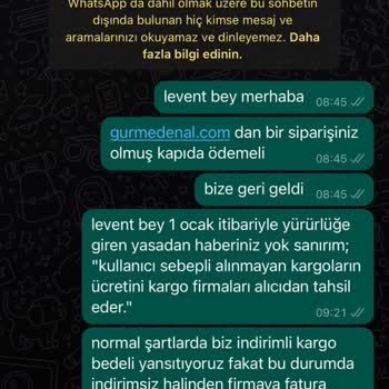Gurmedenal Sipariş Süreci Sorunları