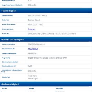 Gurmedenal Sipariş Süreci Sorunları