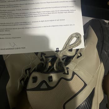 #Lescon Ayakkabı Sorunu İç Kısmında Filede Deforme Yırtılma,