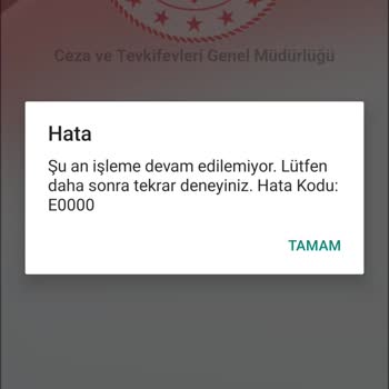Adalet Bakanlığı E Görüş Hatası