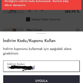 İnterlink Verilmeyen Ve Verilip Geçersiz Sayılan Kod