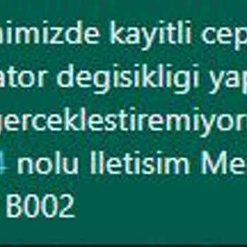 Passolig Operatör Değişikliği Hatası