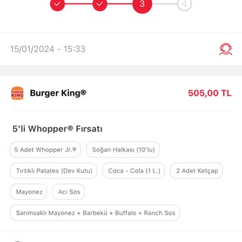 Tıkla Gelsin Burger King Tıkla Gelsin Sipariş Gecikmesi