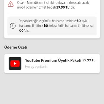 Vodafone Youtube.com Premium Ödülü Kazandım Ama Verilmedi