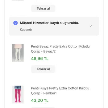 Hepsiburada Uygulaması Penti Satıcısı Sipariş Sorunu
