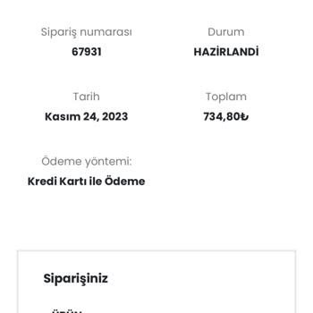 Parfüm Mekanı (parfummekani.com) İnternetten Verilen Parfüm Siparişinin Gecikmesi