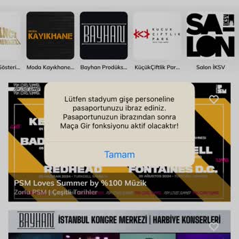 Passolig Kartınızı İbraz Ediniz