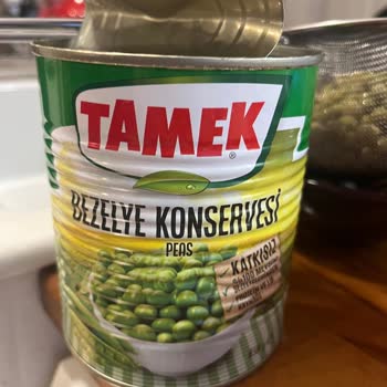 Tamek Konserve Bezelye Ürününde Beklenmedik Misafir