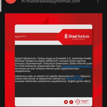 Ziraat Bankası Haberim Olmadan Beni Hayat Sigortası Yapmış