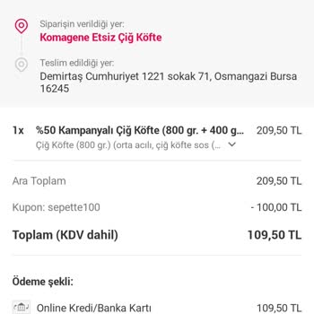 Yemeksepeti İndirimli Siparişin İptali Ve Restoranın Yoğunluk Durumu