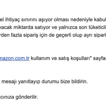 Amazon'un Hane Halkı Kısıtlaması Ve Müşteriyle İletişimsizliği