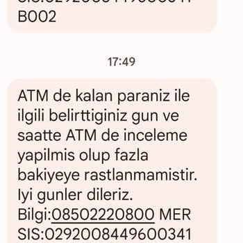 Denizbank ATM 'si Paramı Yuttu Banka El Koydu